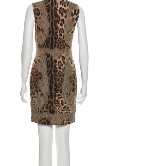 DOLCE & GABANNA Animal Print Mini Dress - Picture 3 of 6
